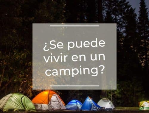 vivir en un camping