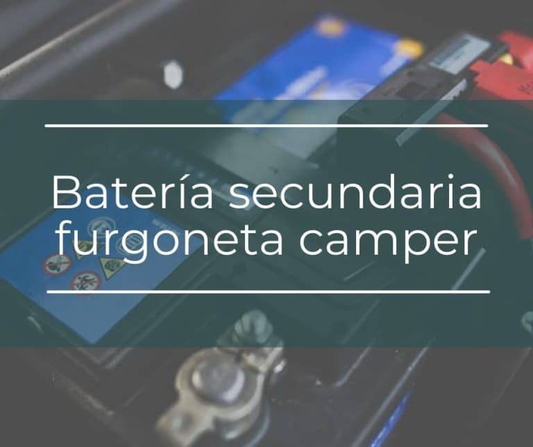 batería secundaria furgoneta camper